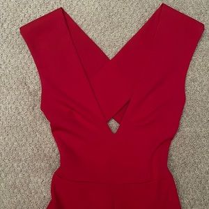 Lulus red jumpsuit